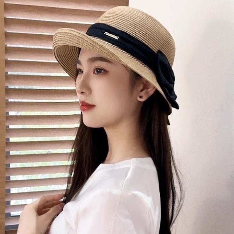 夏季时尚洋气百搭草帽女式