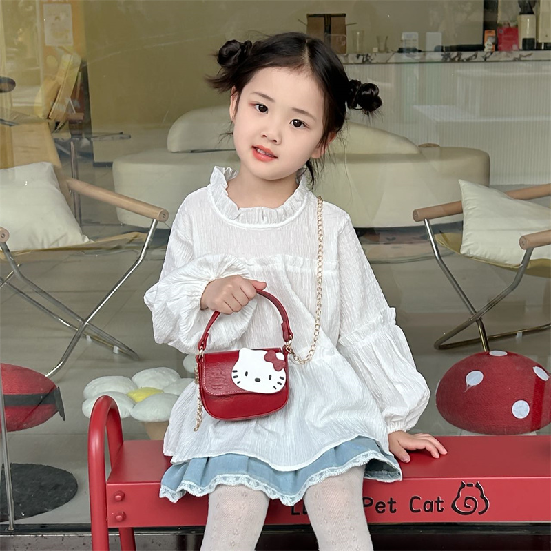 质感猫咪迷你宝马鞍包手提包