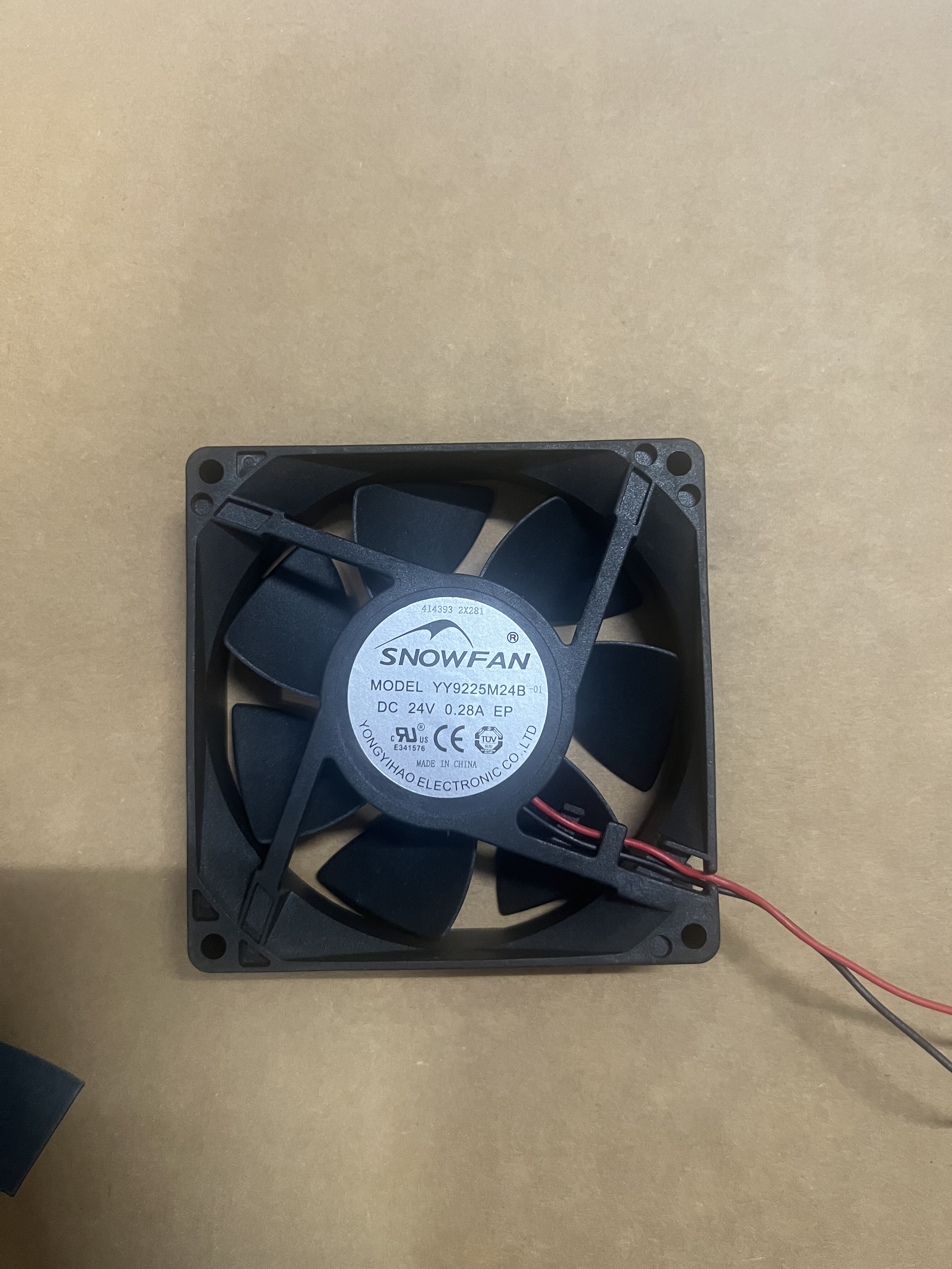 SNOWFAN YY9225M24B DC24V 0.28A 9225 9CM 9025变频器散热风扇