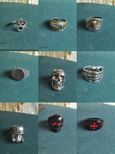 欧美外贸孤品复古戒指老货默认微瑕氧化介意慎拍7021