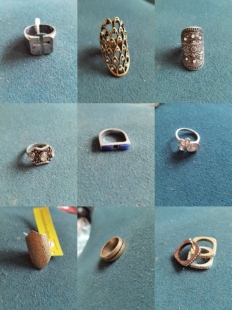 欧美外贸孤品复古戒指老货默认微瑕氧化介意慎拍8027