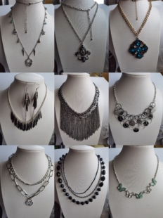 欧美外贸孤品项链毛衣链破旧年代感氧化划痕瑕疵介意慎拍3058