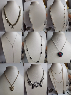 欧美外贸孤品复古项链毛衣链破旧年代感氧化生锈瑕疵介意慎拍3052