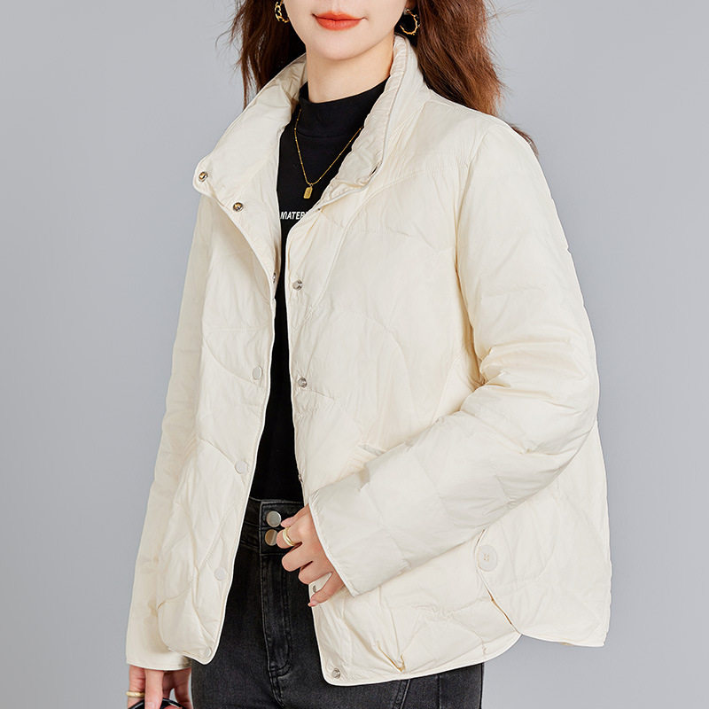 2026新款立领轻薄保暖羽绒服女