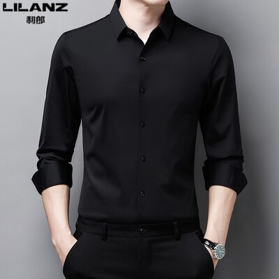 利郎男装长袖衬衫中青年