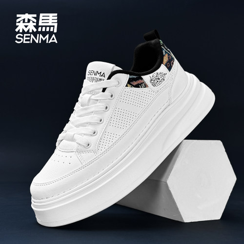 森马夏季厚底防滑透气休闲板鞋