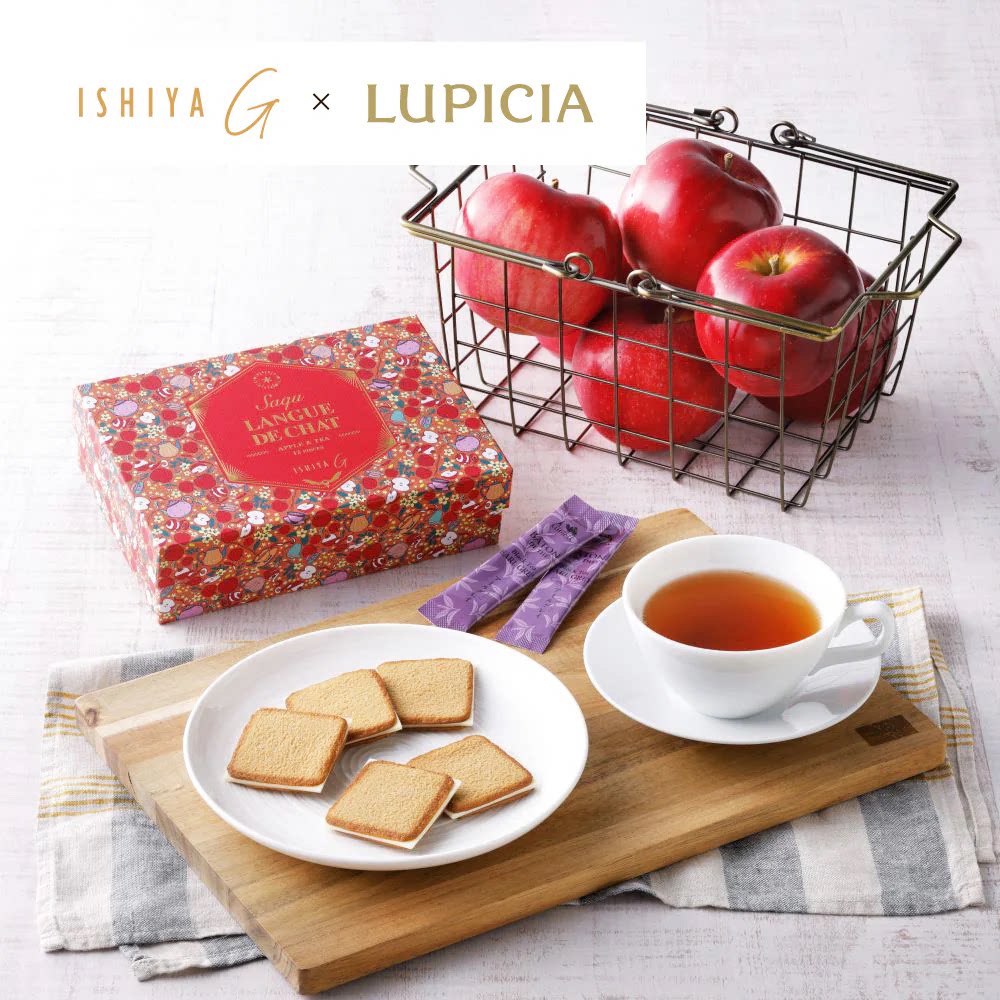 新品日本ISHIYA LUPICIA联名红茶味夹心饼干抹茶巧克力白色恋人