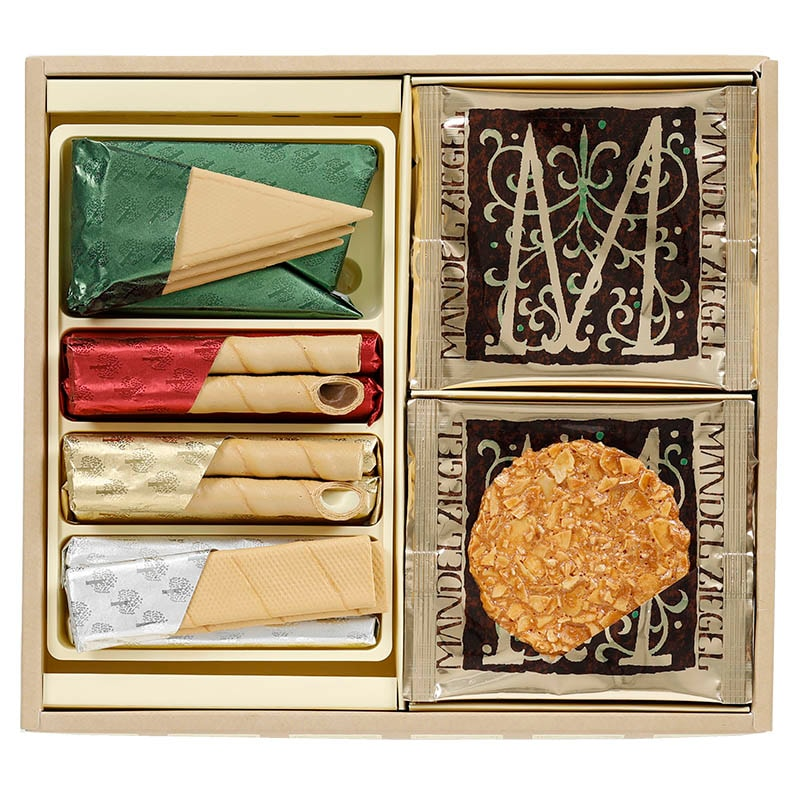 日本进口本高砂屋巧克力夹心蛋卷坚果饼干酥脆伴手礼盒装