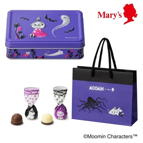 2026万圣节限定日本MOOMIN联名Mary's玛丽巧克力饼干曲奇零食礼盒