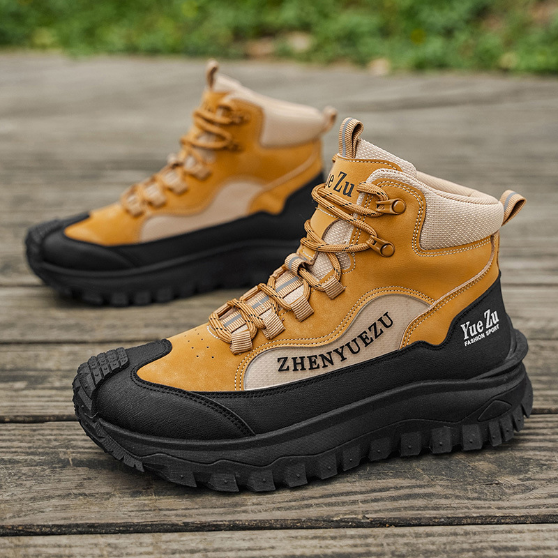 秋冬新款男士户外登山工装鞋