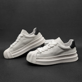 头层牛皮男生鞋 爆款 子 真皮软底小白鞋 潮流百搭运动风休闲鞋 鞋 男鞋