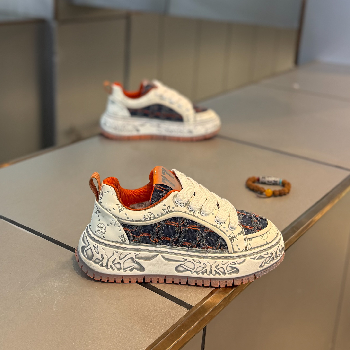 欧洲站男鞋厚底增高老爹鞋