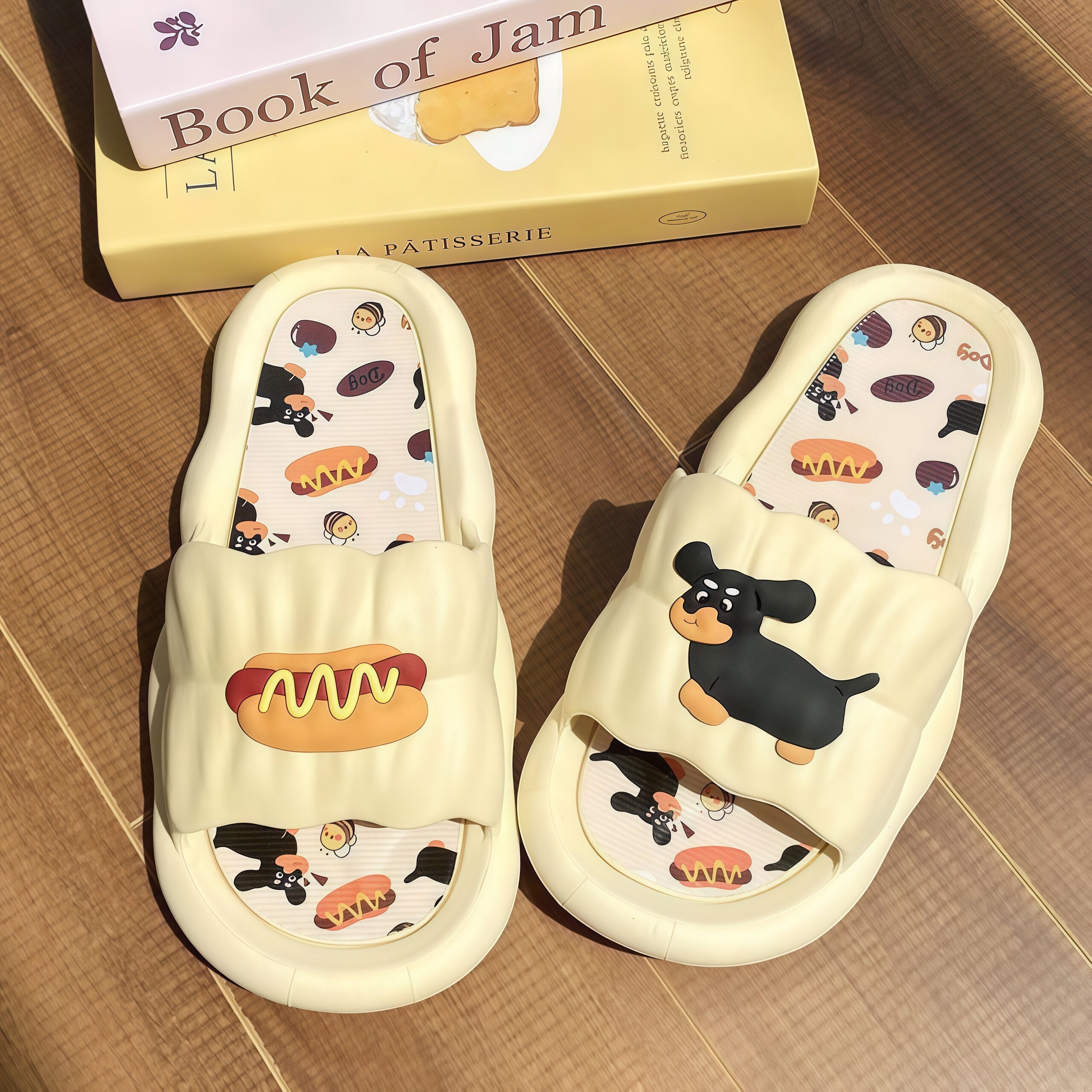 夏季女小熊踩屎感防滑防臭拖鞋