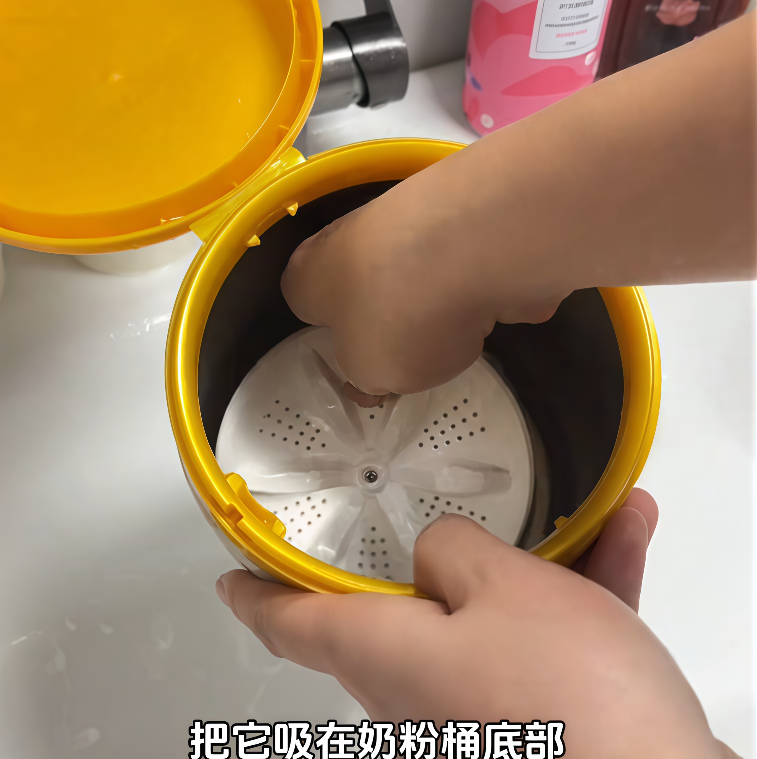 奶粉罐迷你涡轮洗衣机家用洗衣机