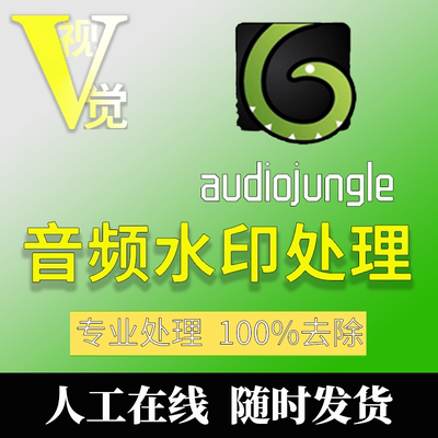 音乐去水印音频歌曲消除背景声音 Audiojungle去人声服务去除杂音