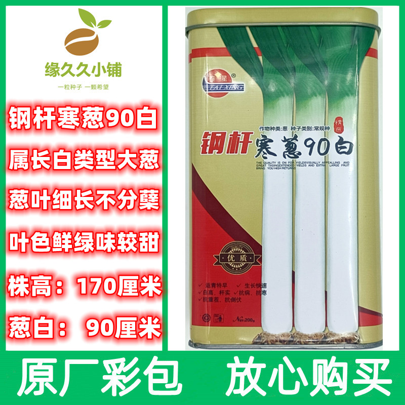 钢杆90白大葱种籽山东章丘大葱种子葱白长抗病抗倒伏粗壮大葱种孑
