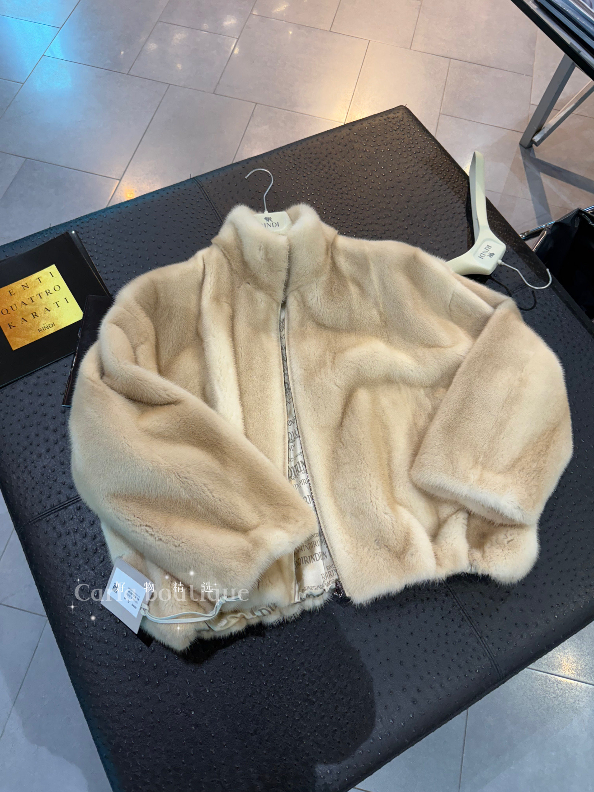 Rindi 水貂拉链款立领 26秋冬新款 全新正品  意大利代购