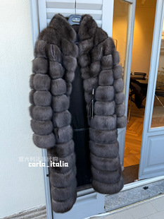 fabio gavazzi 紫貂大衣可拆卸 FG1985皮草25新款 意大利正品代购