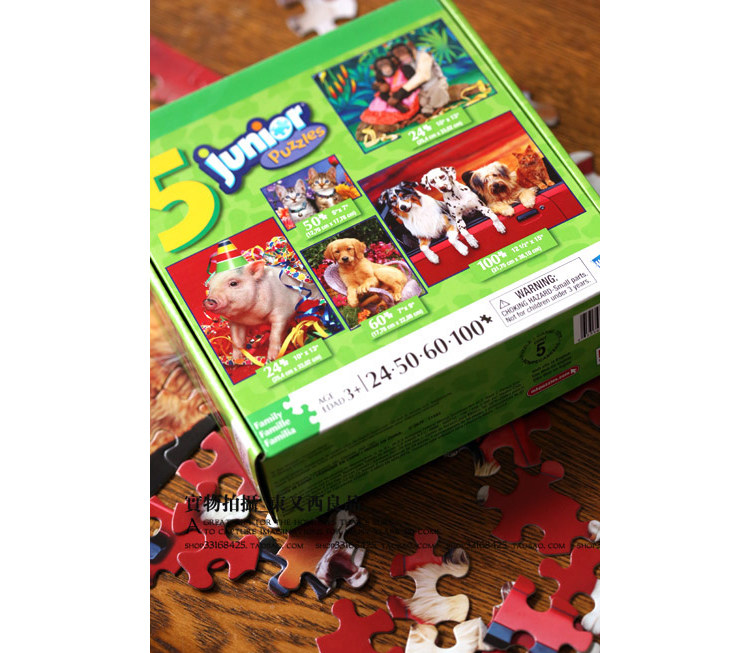 美国大牌 5 junior puzzles 儿童拼图5件套258块|msdalam kategori Toy/bayi/teka-teki/blok bangunan/model, manik/teka-teki/Pasangan/pemasangan/Pukul mainan, teka-teki/teka-teki - dari Buy2taobao.com untuk memberikan perkhidmatan ejen Taobao profesional membeli