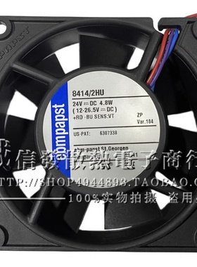8414N/2H 8414/2HU 24V100MA 2.4W 三线原装德国ebmpapst进口风扇