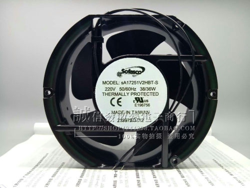 全新台湾Sofasco风机 sA17251V2HBT-S 220V 17CM 耐高温 散热风扇