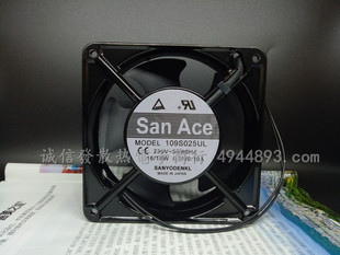 109S025UL 18W 三洋 12CM 220V 12038 机柜交流散热风扇 230V