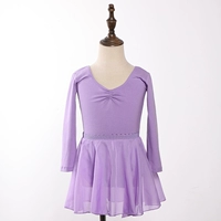 Сиреневый шифоновый лонгслив