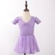 Сиреневый, шифоновый, короткий рукав