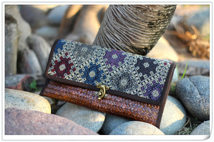 设有背带款 新款 休闲晚宴聚会 信封手拿款 泰国手工草编包