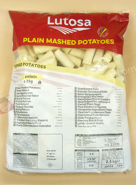 Lutosa Mashed Potato路多萨冷冻土豆泥2.5kg比利时进口方便速食