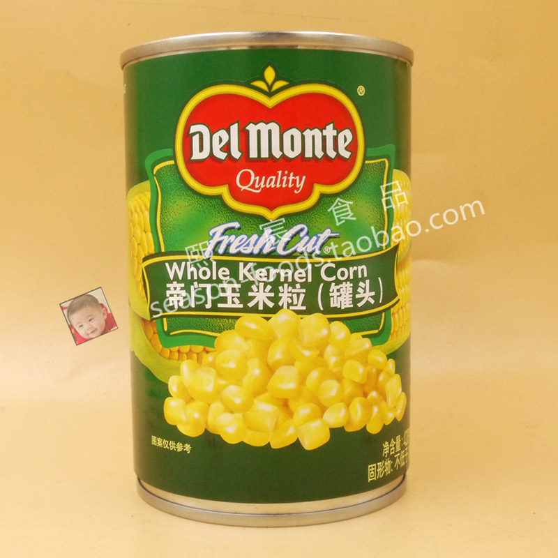 Delmonte帝门玉米粒420g泰国进口披萨浓汤沙拉香甜粟米粒家用地扪