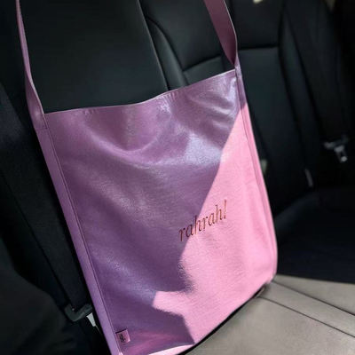 大容量气质单肩包高颜值托特软皮