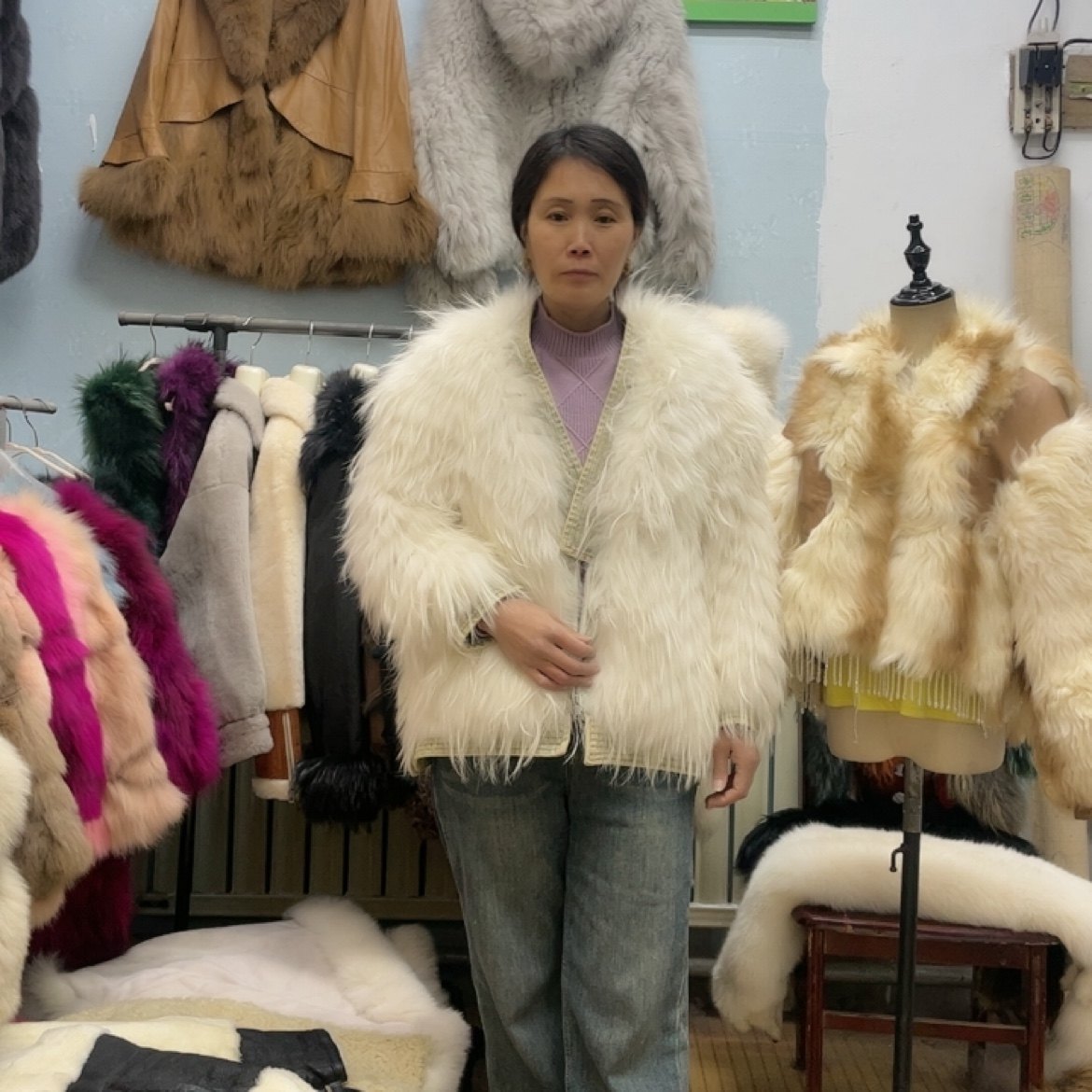 貉子毛编织外套女显瘦年轻款毛毛大衣,服饰配件/皮带/帽子/围巾,包挂件,淘宝优惠券,粉丝福利购,淘宝优惠卷