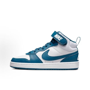 耐克Nike Court Borough Mid GS白蓝色中帮运动鞋 CD7782-108
