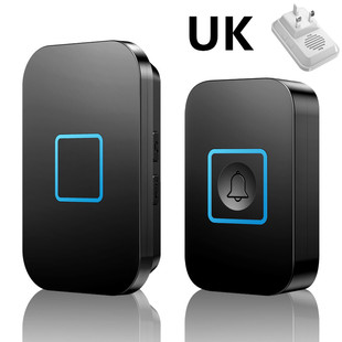 香港英规插头无线门铃家用新加坡马来西亚远距离呼叫器一拖二防水