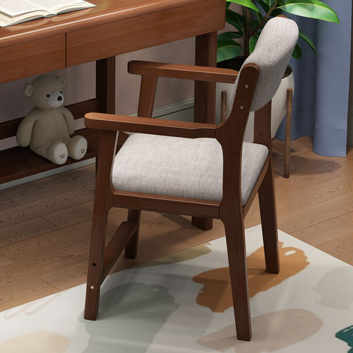 实木椅子餐椅可升降调节靠背椅