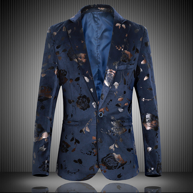 秋大码风大花烫金ins男西装青年宴会正装西服3629P105,男装西服套装,星座101C（原电商A011-3）