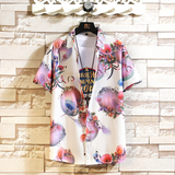 潮大码衬衣短袖风花衬衫青年男衬衫D311 P45,男装T恤,星座101C(原电商A011-3),四季星座 潮大码衬衣短袖风花衬衫青年男衬衫D311 P45,男装T恤,星座101C(原电商A011-3),四季星座