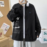 20色港风长袖挂拍情侣大码衬衫3021、3022、3023、3025P35，男装衬衫，星座101C（原电商A011-3）