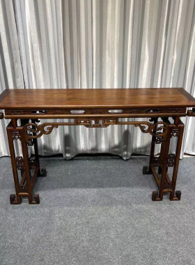 明清仿古做旧效果宫廷式琴桌条案桌子古代实木家具140/40/80