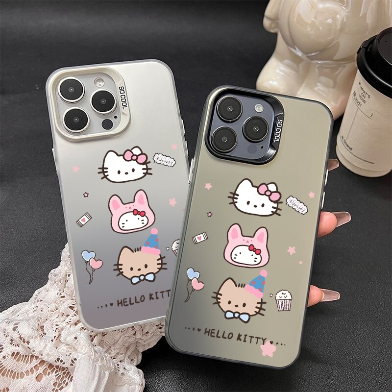 三只凯蒂猫苹果创意防摔手机壳