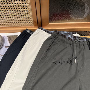 吴小越W1463男童散兵裤子工装儿童口袋长裤男孩中大童休闲运动裤