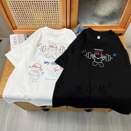 吴小越w2189男童夏款短袖数码无感印花韩版棉t恤中大童儿童上衣