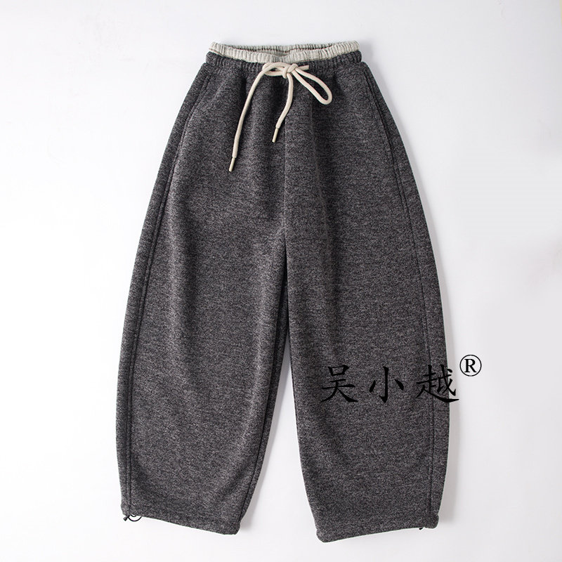 吴小越W1840男童加绒冬款儿童长裤男孩卫裤休闲灰色运动裤,童装/婴儿装/亲子装,裤子,淘宝优惠券,粉丝福利购,淘宝优惠卷
