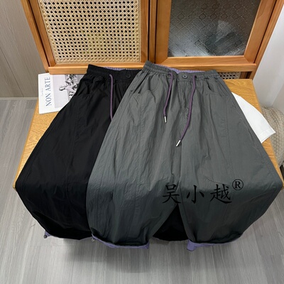 吴小越W2467男童拼色散兵裤子儿童运动户外长裤男孩休闲运动裤