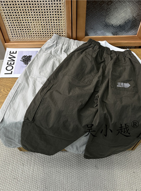 吴小越W2003男童散兵工装裤子春秋款儿童长裤男孩休闲运动裤