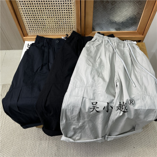 吴小越W2050男童拼接散兵裤子儿童运动户外长裤男孩休闲运动裤