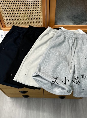 吴小越w2474男童夏装针织工装短裤宽松中大童男孩中裤夏款五分裤
