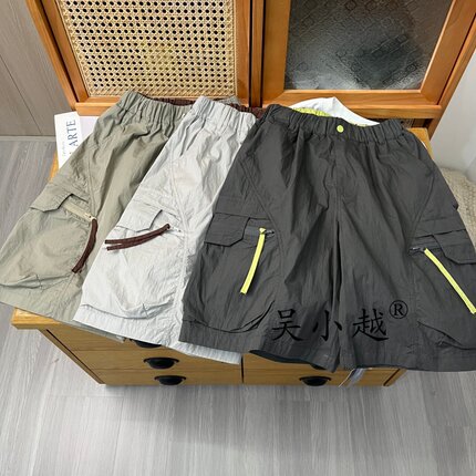 吴小越w2488男童休闲工装短裤男孩新款儿童中大童薄款中裤五分裤