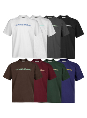 OD/ORANGEDRAGON 2026夏 大小写混拼LOGO基础圆领全棉凉感短袖T恤